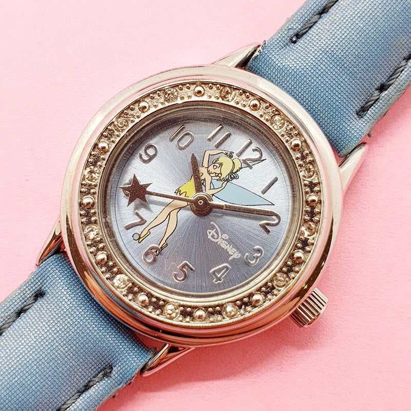 Vintage Disney Tinker Bell Ladies Watch | Baby Blue Seiko 