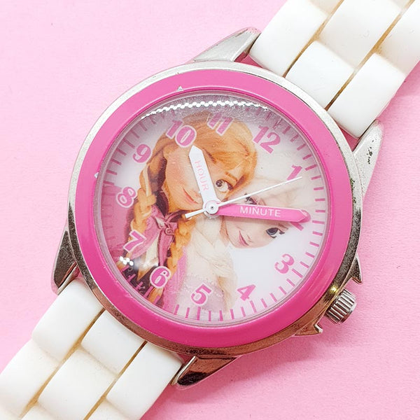 Vintage Disney Elsa Anna Ladies Watch Pink Frozen Watch