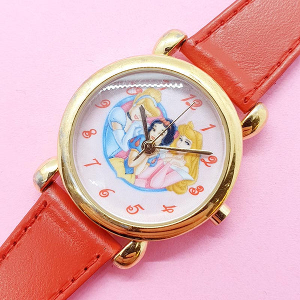 Vintage Disney Princess Characters Ladies Watch | Classic Gold-tone Watch