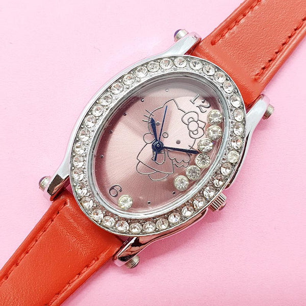 Vintage Hello Kitty Watch for Women | Elegant Gemstones Watch