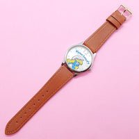 Vintage Elegant Smurf Watch for Women | Silver-tone Ladies Watch