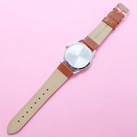 Vintage Elegant Smurf Watch for Women | Silver-tone Ladies Watch