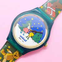 Vintage Christmas UNICEF Watch for Women | Colorful Ladies Watch