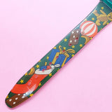 Vintage Christmas UNICEF Watch for Women | Colorful Ladies Watch