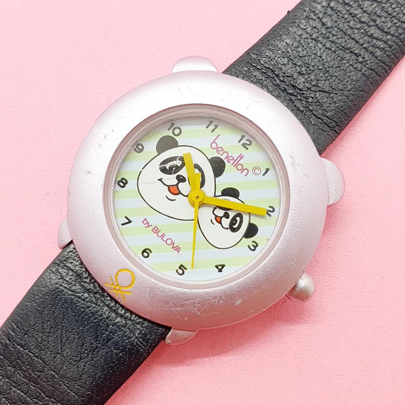 Vintage Pink Panda Watch for Women | Benetton by Bulova Watch