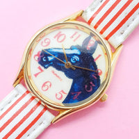 Vintage Gold-tone Horse Watch for Women | Retro Quartz Watch