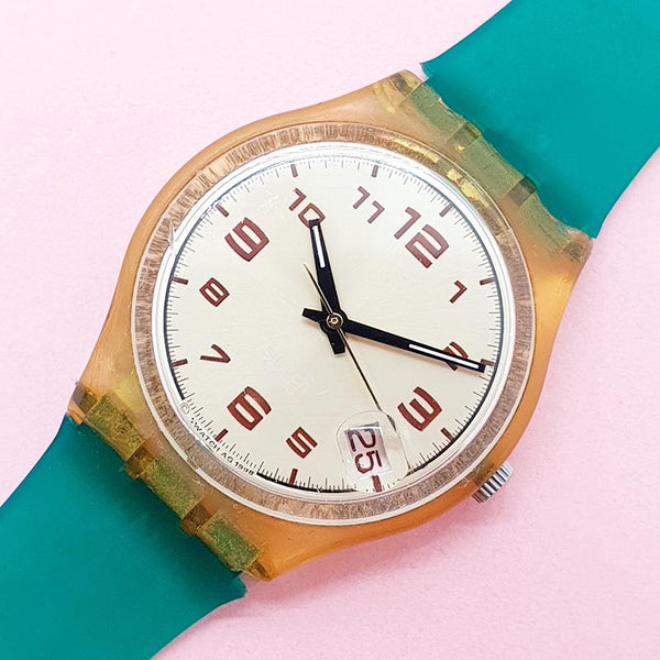 Vintage Classic Swatch Watch for Her | 90s Date Swatch Gent
