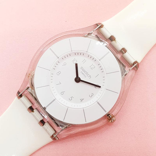 Vintage Swatch WHITE CLASSINESS SFK360 Watch for Her | Swatch Skin