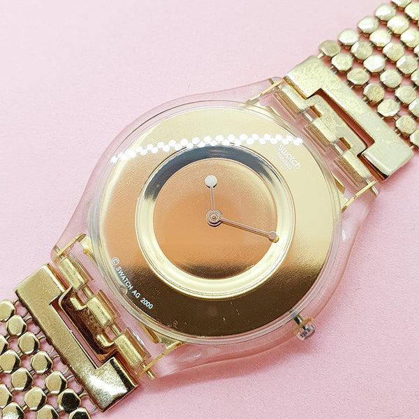 Vintage Swatch PAVED IN GOLD SFK127 Watch for Her | Swatch Skin