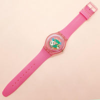 Vintage Swatch PINK LACQUERED SUOP100 Watch for Her | Swatch New Gent