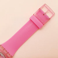 Vintage Swatch PINK LACQUERED SUOP100 Watch for Her | Swatch New Gent