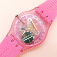 Vintage Swatch PINK LACQUERED SUOP100 Watch for Her | Swatch New Gent