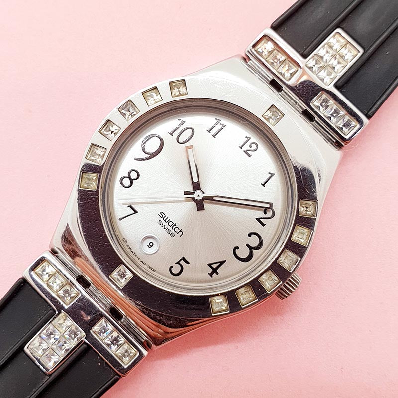 Vintage Swatch FANCY ME BLACK YLS430C
Watch 2008 Swatch YLS430C FANCY ME BLACK Watch | Silver-tone  main image 2