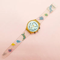 Vintage Swatch GLOWING ICE SCK411 Watch for Her | Swatch Chrono