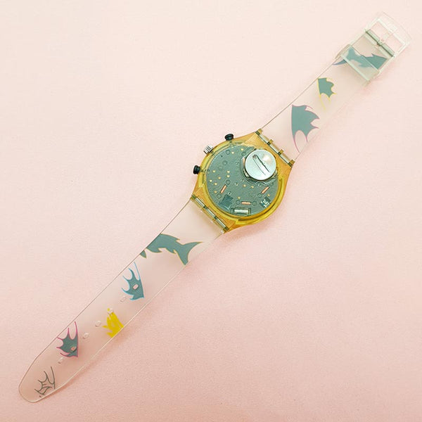 Vintage Swatch GLOWING ICE SCK411 Watch for Her | Swatch Chrono 