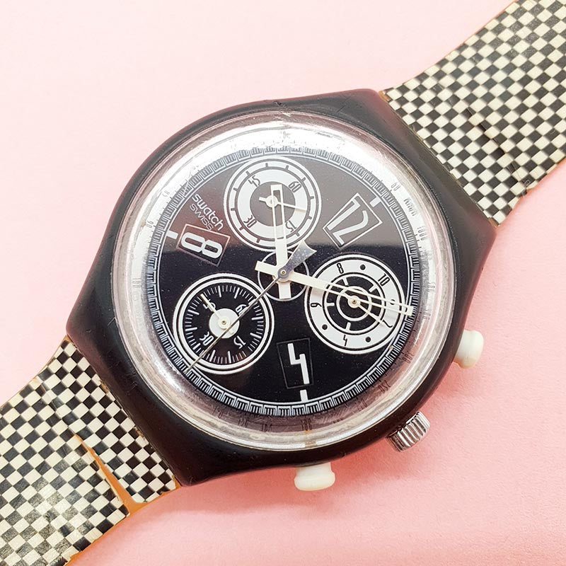 Vintage Swatch CHESS SCB116 Watch for Her | Swatch Chrono – Watches for ...