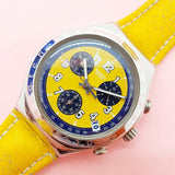 Vintage Swatch SECRET AGENT YELLOW YCS406 Watch for Her | Swatch Irony Chrono