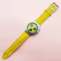 Vintage Swatch SECRET AGENT YELLOW YCS406 Watch for Her | Swatch Irony Chrono