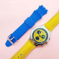 Vintage Swatch SECRET AGENT YELLOW YCS406 Watch for Her | Swatch Irony Chrono