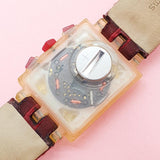 Vintage Swatch RED ROUND SUEK401C Watch for Her | Swatch Square