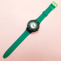 Vintage Swatch SHAMU BLACK SDB102 Watch for Her | Swatch Scuba